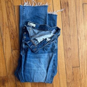 Madewell women’s the dean easy straight Jean